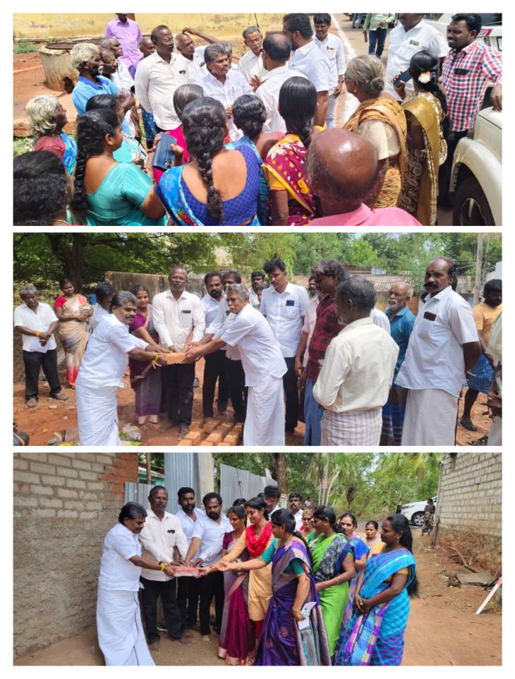 தூத்துக்குடி ஊராட்சி ஒன்றியம் சேர்வைகாரன்மடம் ஊராட்சியில் அனைத்து கிராம அண்ணா மறுமலர்ச்சி திட்டத்தின் கீழ் பல்வேறு பணிகளுக்கு அடிக்கல் நாட்டி தொடங்கி வைத்தார் சண்முகையா எம்.எல்.ஏ!!