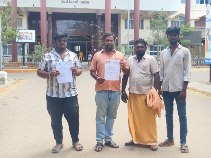 சுதந்திர போராட்ட வீரர் பாரதியாரின் நினைவு இல்லத்தை சீரமைக்க இந்து முன்னணி மாவட்ட செயலாளர் ராகவேந்திரா தலைமையில் ஆட்சியர் அலுவலகத்தில் மனு!!