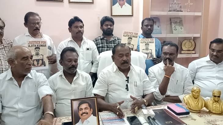 சாத்தான்குளத்தில் நடந்த லாக்கப் டெத் சம்பவத்தை வைத்து மிகப்பெரிய நாடகத்தை நடத்திய திமுக மடப்புரம் லாக்கப் டெத்க்கு மவுனம் சாதிப்பது ஏன்? தூத்துக்குடியில் முன்னாள் அமைச்சர் பரபரப்பு பேட்டி!!