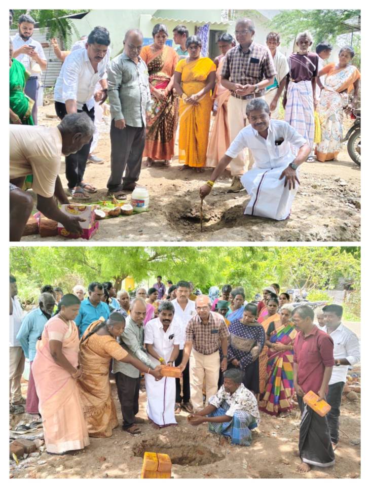 ஒட்டப்பிடாரம் சட்டமன்ற தொகுதியில் பயணியர் நிழற்குடை அமைக்கும் பணி மற்றும் பேவர் பிளாக் அமைக்கும் பணியினை எம்எல்ஏ சண்முகையா தொடங்கி வைத்தார்!!