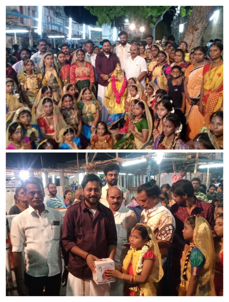 தூத்துக்குடி வைகுண்டபதி பெருமாள் கோயிலில் புரட்டாசி சனிக்கிழமையையொட்டி குழந்தைகள் ராதை வேடமணிந்து கோலாட்டம்!!