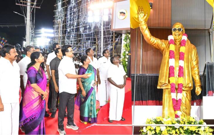 கலைஞரின் கனவுகள் நிறைவேறும் நிலம் – கோவில்பட்டியில் திமுக அலுவலகம், வெண்கல சிலை திறப்பு விழா சிறப்பாக நடைபெற்றது!
