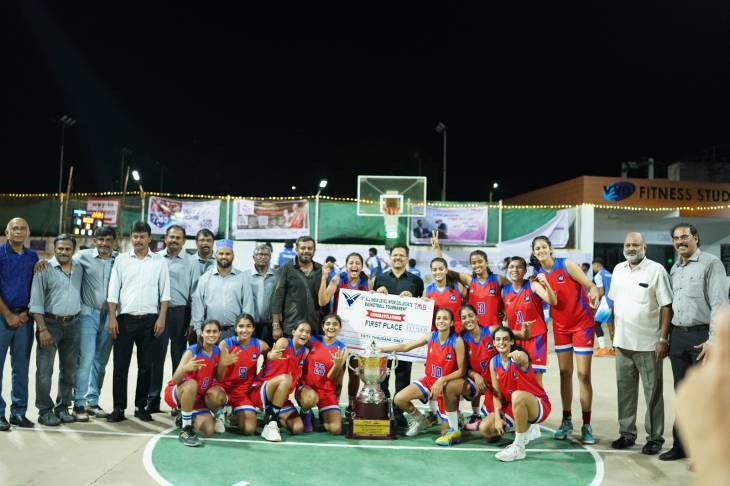 அகில இந்திய கூடைப்பந்து போட்டியில் இந்துஸ்தான் கல்லூரி, ஜெயின் பல்கலைக்கழகம் அணிகள் சாம்பியன் பட்டம்!!