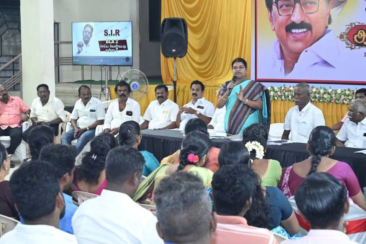 “ஒவ்வொரு வாக்கும் நமது உரிமை – தீவிர திருத்த முகாமில் திமுகவினர் உறுதியாகச் செயல்பட வேண்டும்” – அமைச்சர் கீதா ஜீவன் அழைப்பு!!

