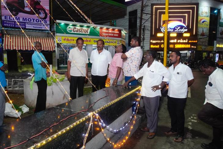தூத்துக்குடியில் புதிய உயர் மின் விளக்கு கோபுரம் செயல்பாட்டுக்கு—மேயர் ஜெகன் பெரியசாமி நேரில் ஆய்வு!!
