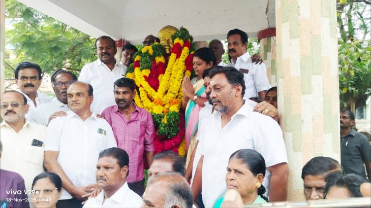 அமைச்சர் கீதா ஜீவன் தலைமையில் “தியாகத் திருநாள்” வழிபாடு – வ.உ.சிதம்பரனாருக்கு மாநிலம் முழுவதும் மரியாதை!!
