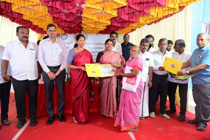 அய்யனடைப்பு அடுக்கு மாடிக் குடியிருப்பு திறப்பு விழா — கனிமொழி கருணாநிதி தலைமையில் நடைபெற்றது!!