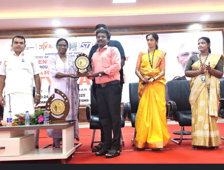 முனைவர் மா. சங்கருக்கு மத்திய அரசின் கலைப் பாராட்டு விருது — “ஒற்றுமைக்கான நடை” நிகழ்ச்சியில் சகா கலைக்குழுவும் கௌரவிப்பு!!