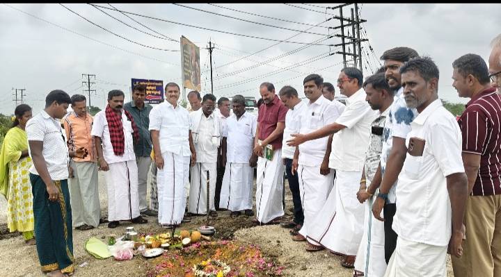 விளாத்திகுளம் சுற்றுவட்டாரத்தில் சாலை மேம்பாட்டு பணி துவக்கம் – பலர் மறைவிற்கு அனுதாபம் தெரிவித்த மார்கண்டேயன் எம்எல்ஏ!!