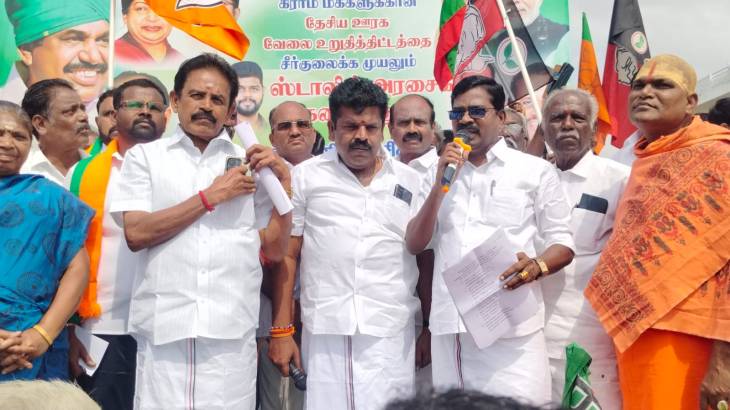 “100 நாள் வேலையா? 150 நாள் வாக்குறுதியா?” – செய்துங்கநல்லூரில் அதிமுக கூட்டணியின் சத்தமிட்ட சவால்!!