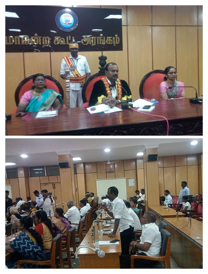 “எஸ்.ஆர்.எம். நகர் பகுதியில் தெருவிளக்கு, சாந்தி நகரில் குடிநீர் பிரச்சினைக்கு உடனடி தீர்வு வேண்டும்” – மாநகராட்சி கூட்டத்தில் கவுன்சிலர் சரவணகுமார் வலியுறுத்தல்!!