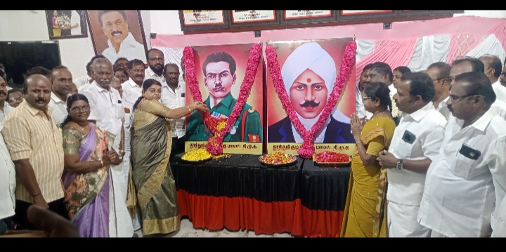 தூத்துக்குடியில் இம்மானுவேல் சேகரன், மகாகவி பாரதியார் நினைவு தினம்: மாவட்ட செயலாளர் கீதாஜீவன் மலர் தூவி மரியாதை!!