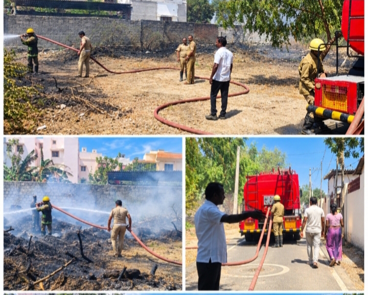 50 வது வார்டு கிருபை நகரில் பற்றி எரிந்த தீ : கண் இமைக்கும் நேரத்தில் களமிறங்கிய திமுக கவுன்சிலர் சரவணகுமார்!!