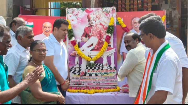 பெருந்தலைவர் காமராஜரின் தொண்டர் சிவாஜி கணேசன் பிறந்தநாள் விழா: காங்கிரஸ் நிர்வாகிகள் பங்கேற்பு!!